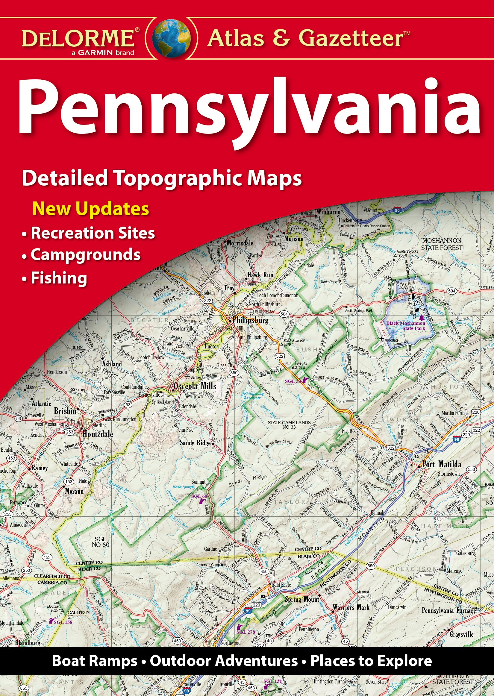 Delorme Atlas & Gazetteer: Pennsylvania Maps & Plans