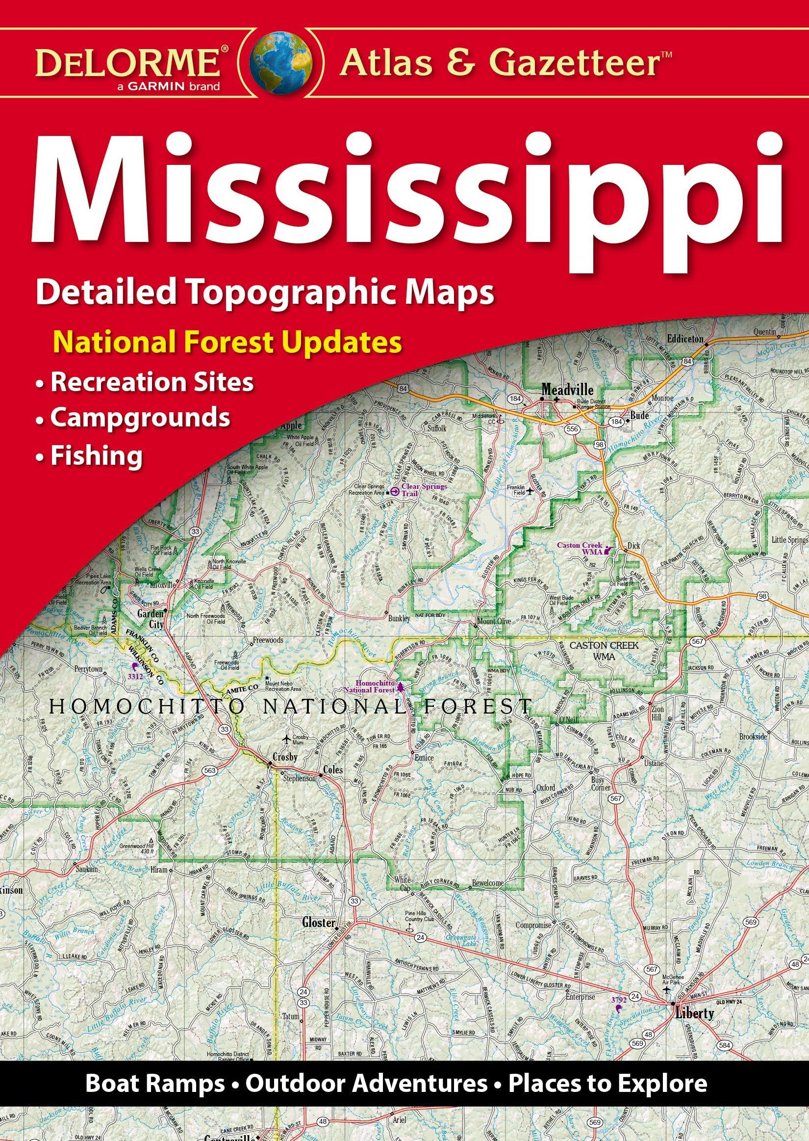 Delorme Atlas & Gazetteer: Mississippi Learning & Reference