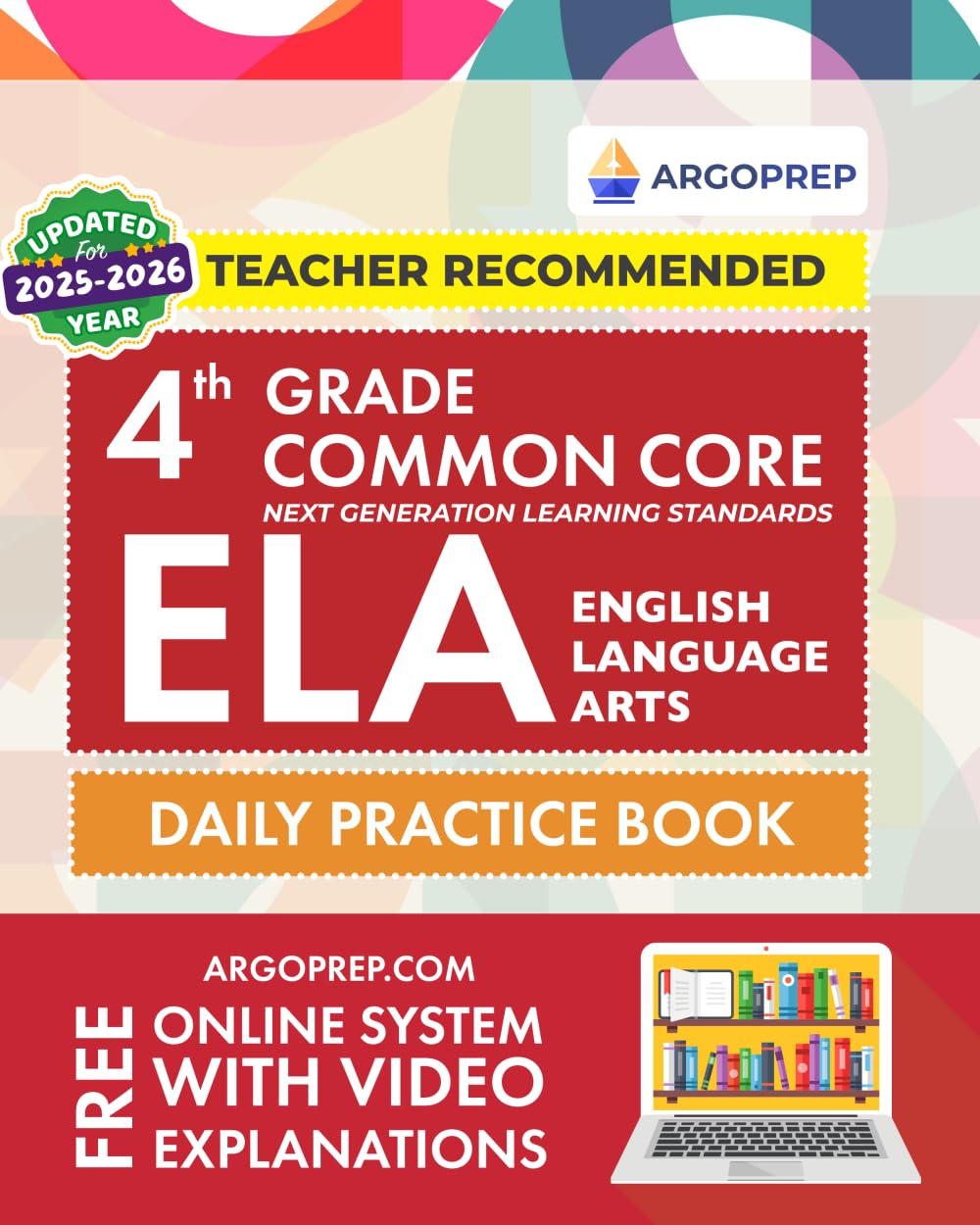 4th Grade Common Core ELA (English Language Arts): Daily Practice Workbook | 300+ Practice Questions and Video Explanations | Common Core State ... Standards Aligned (NGSS) ELA Workbooks) Books