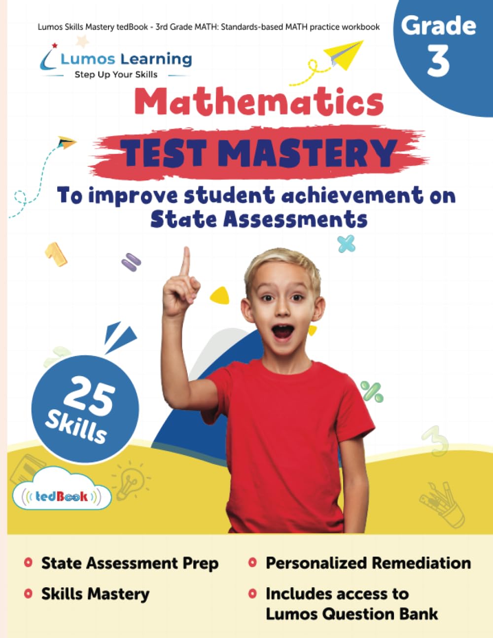 Lumos Skills Mastery tedBook - Grade 3 Math: Standards-based Mathematics practice workbook (Skills Mastery by Lumos Learning, Band 2) Books