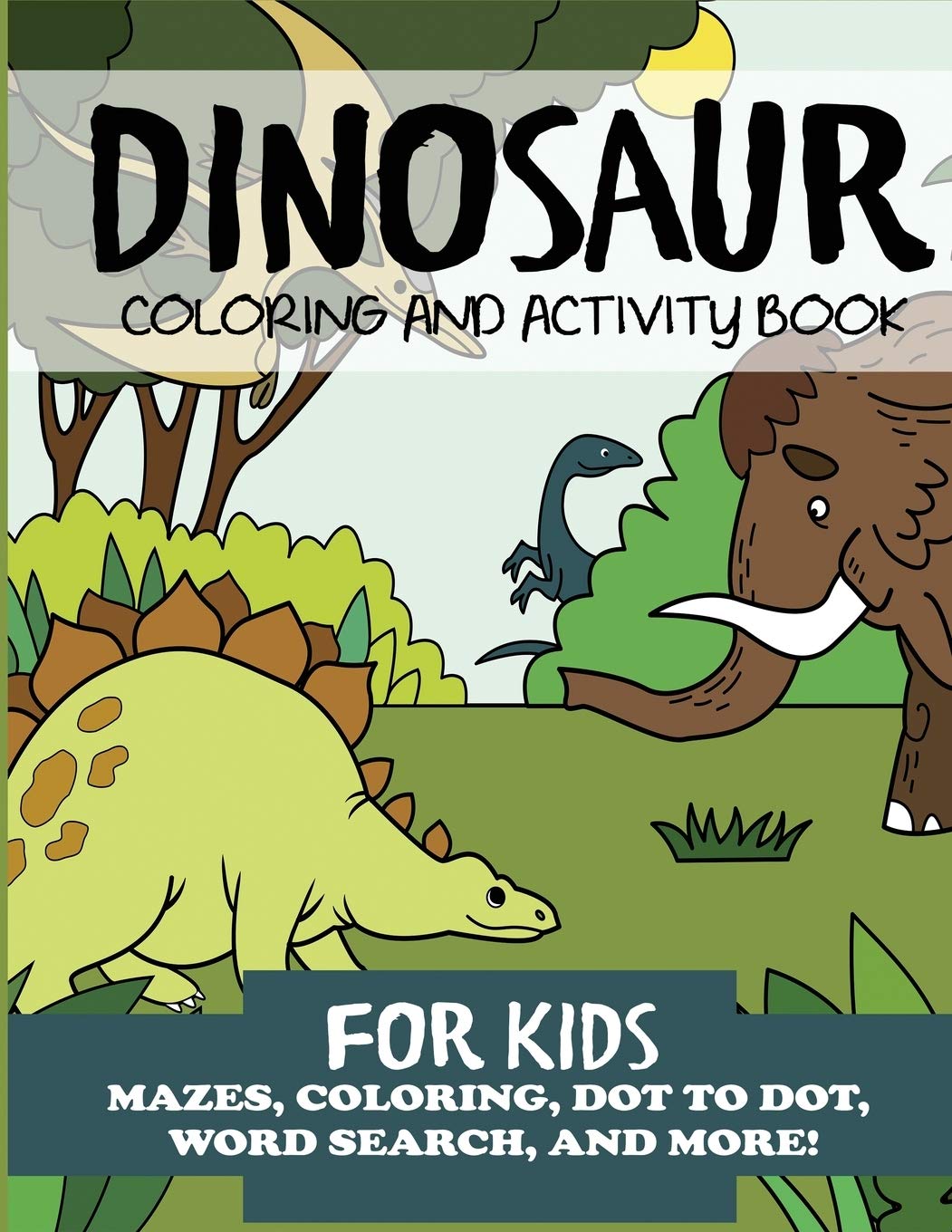Dinosaur Coloring and Activity Book for Kids Tiptoi & Games