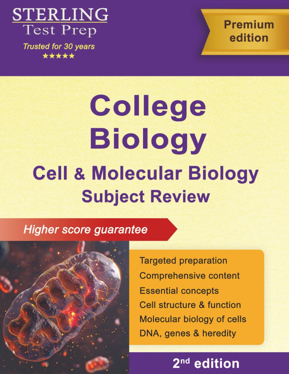 Sterling Test Prep College Biology: Cell and Molecular Biology Review Learning & Reference