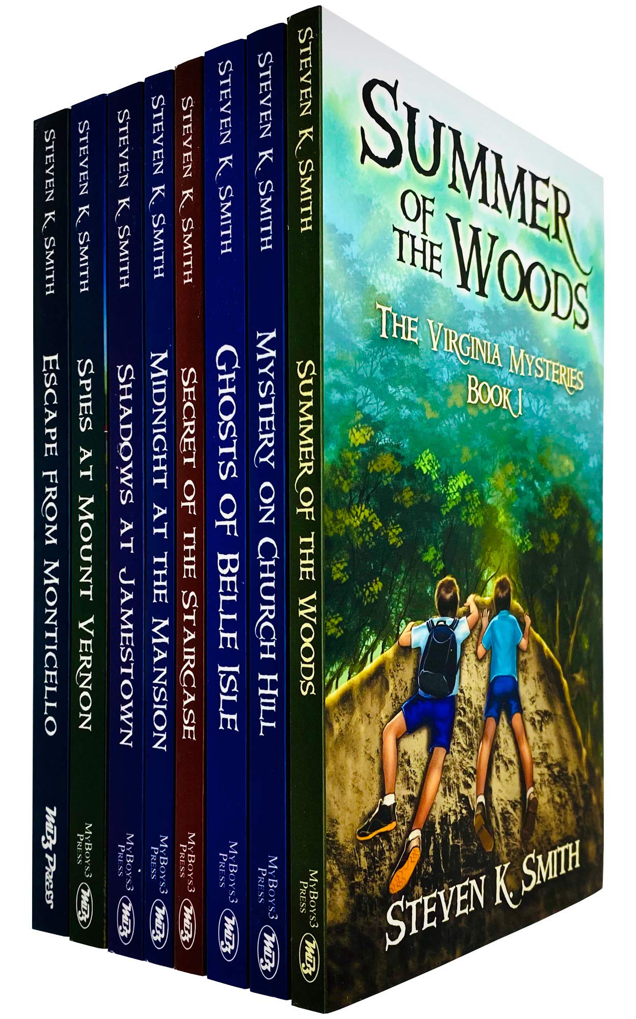 The Virginia Mysteries Series Complete 8 Books Collection Set by Steven K. Smith Fiction