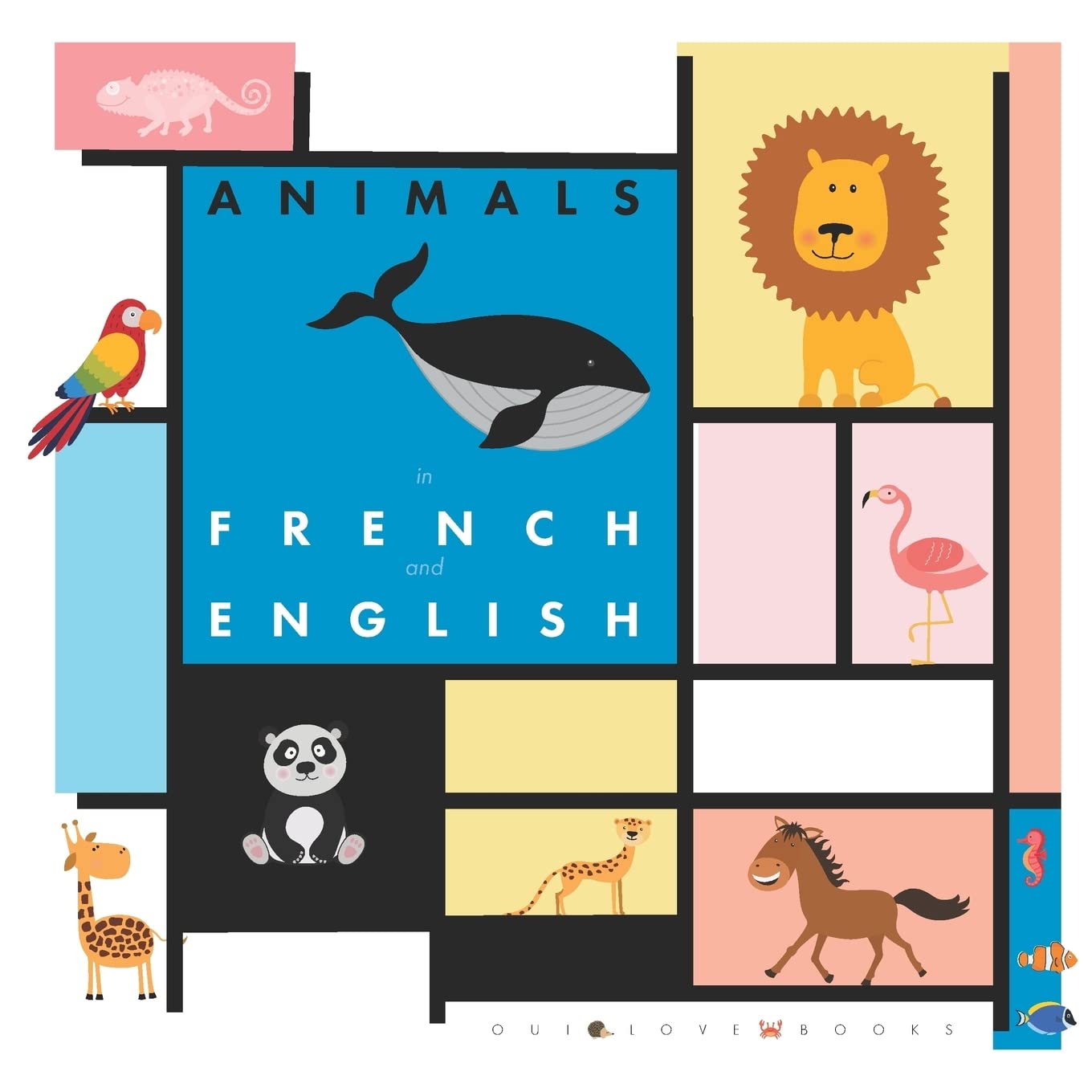 Animals in French and English Foreign Languages ​​& Dictionaries