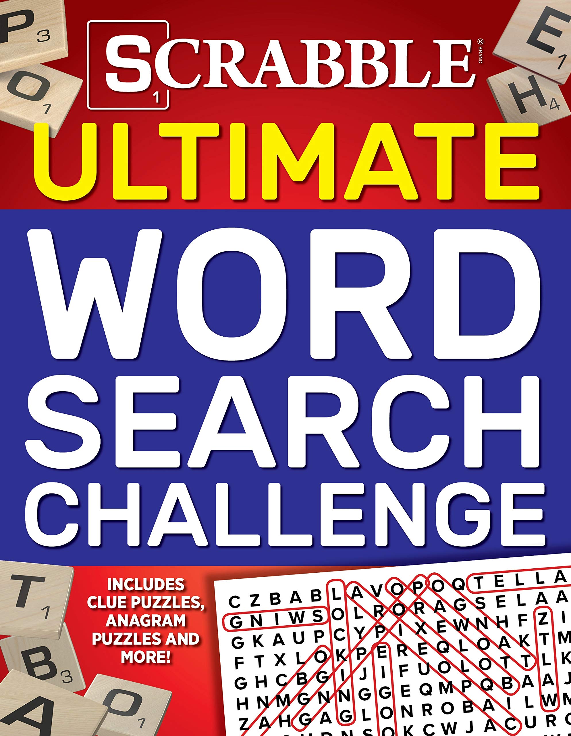 Scrabble Ultimate Word Search Challenge: Includes Clue Puzzles, Anagram Puzzles and More! Leisure & Fun