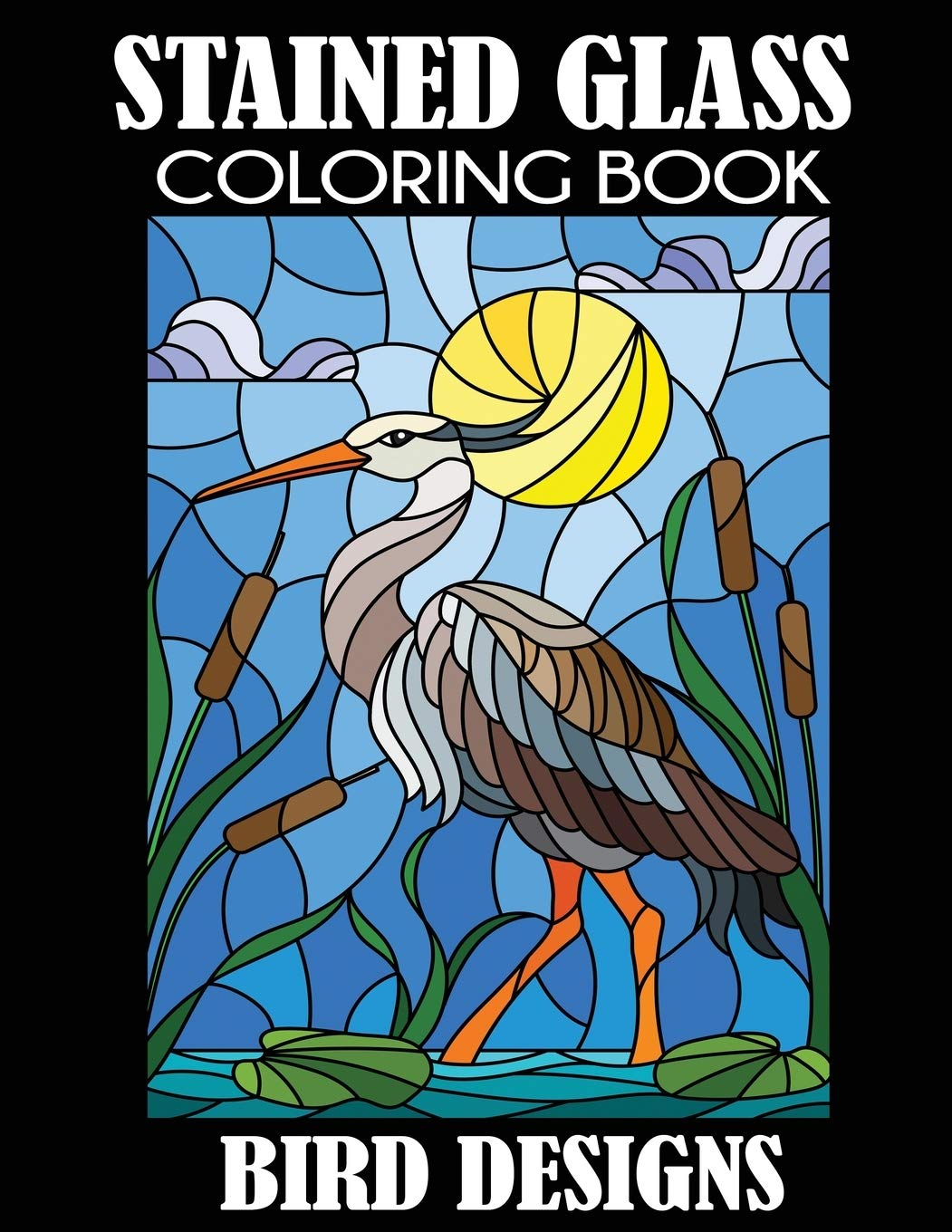 Stained Glass Coloring Book: Bird Designs Hobbies & Crafts