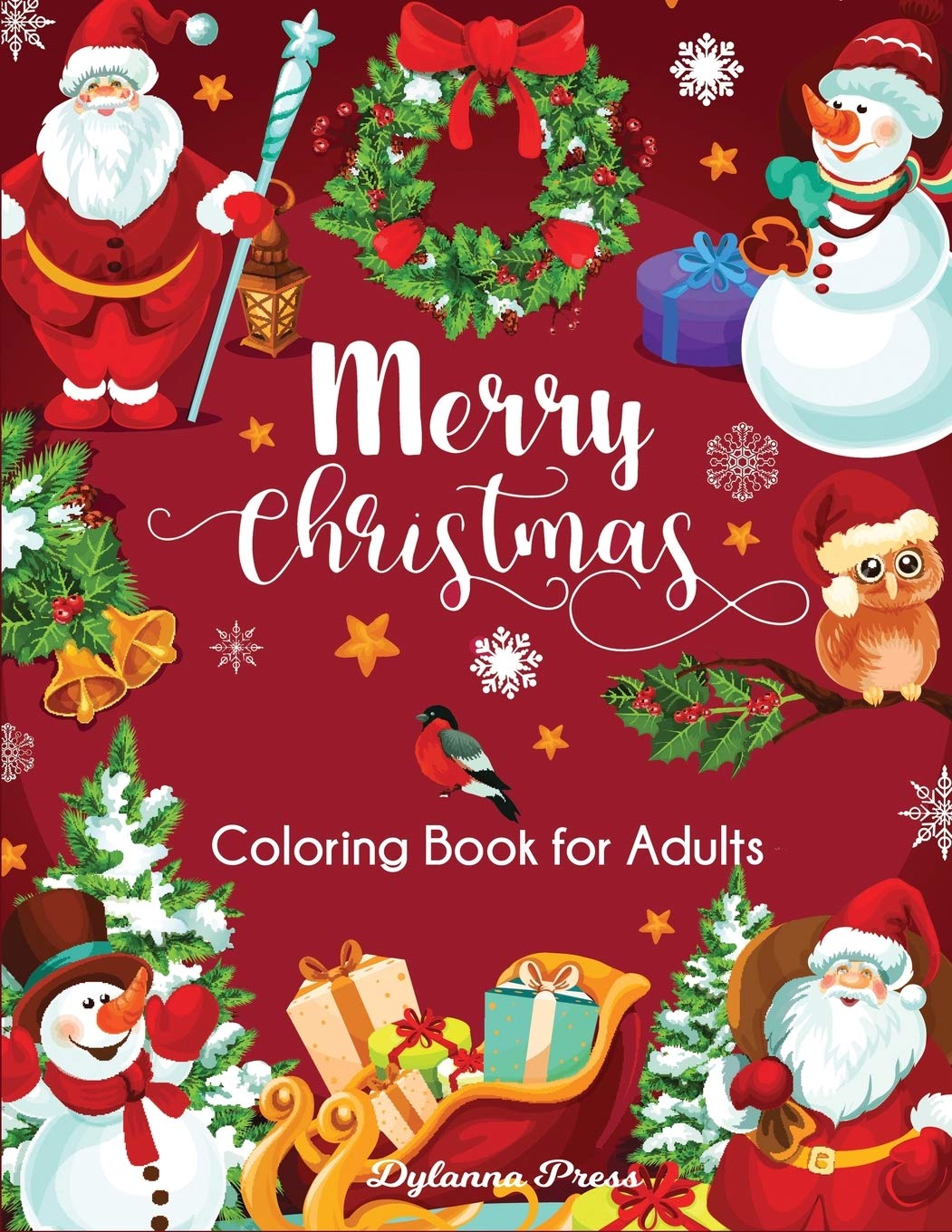 Merry Christmas Coloring Book for Adults: Beautiful Holiday Designs Hobbies & Crafts