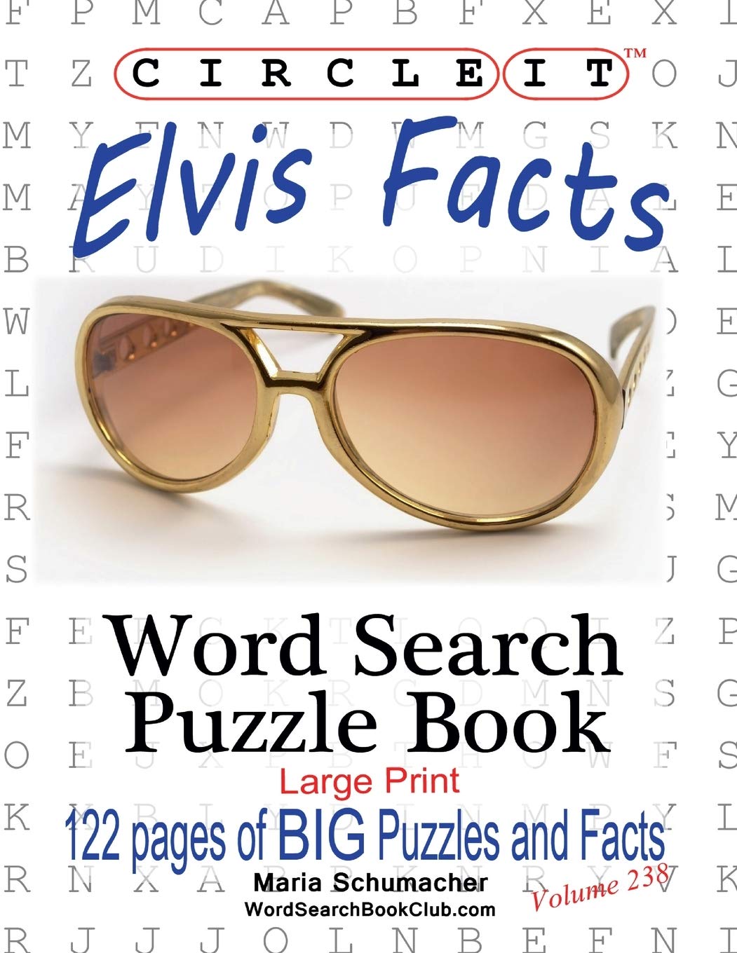 Circle It, Elvis Facts, Word Search, Puzzle Book Arts & Music