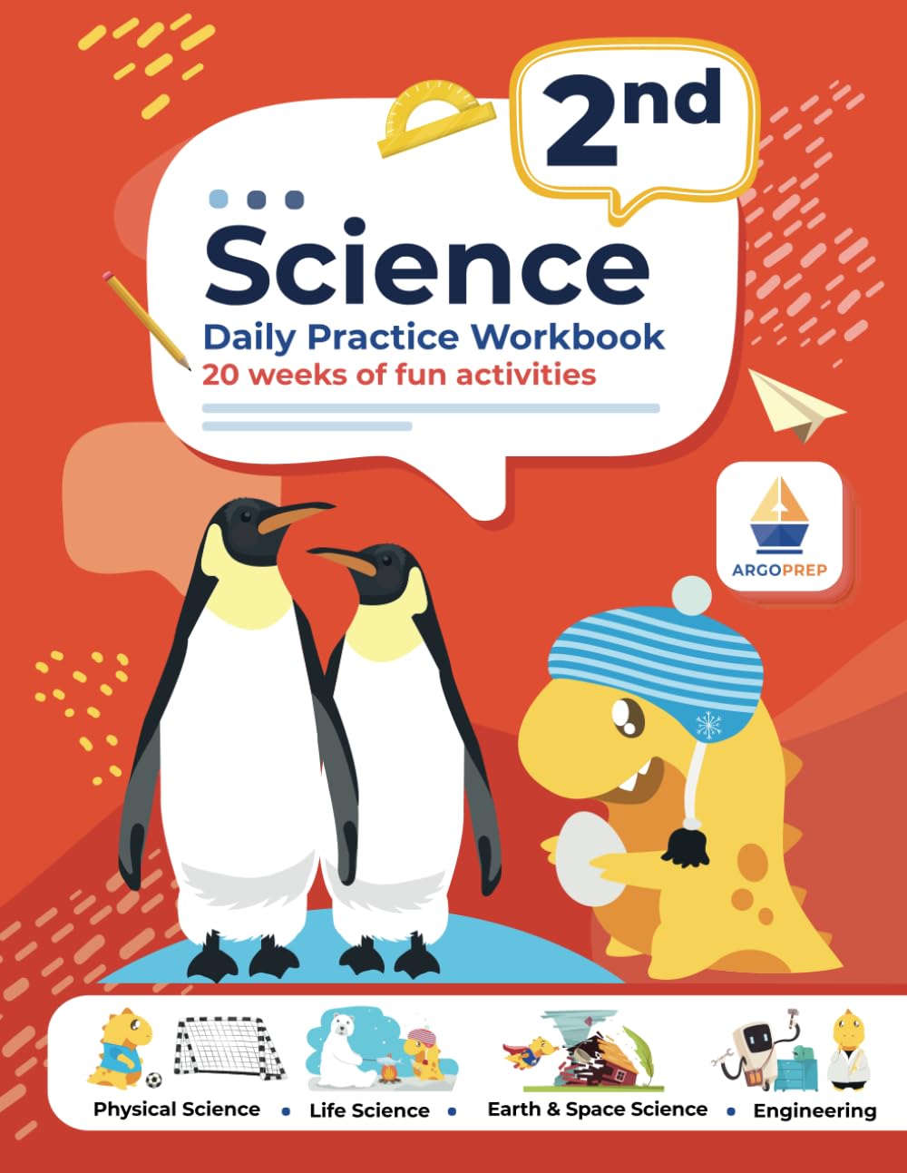 2nd Grade Science: Daily Practice Workbook | 20 Weeks of Fun Activities (Physical, Life, Earth and Space Science, Engineering | Video Explanations Included | 200+ Pages Workbook) Education & Training