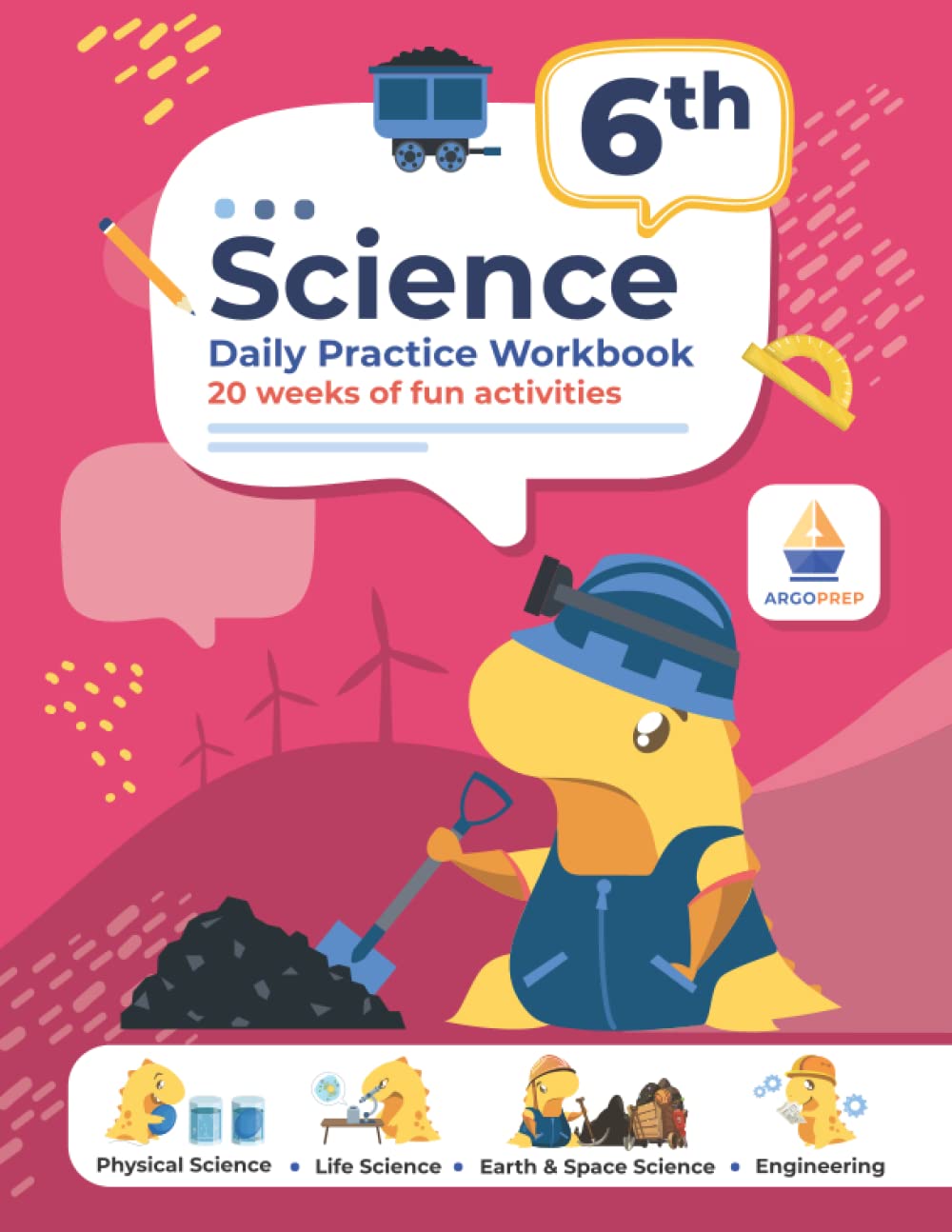6th Grade Science: Daily Practice Workbook | 20 Weeks of Fun Activities | Physical, Life, Earth & Space Science | Engineering | + Video Explanations ... Explanations Included | 200+ Pages Workbook) Education & Training