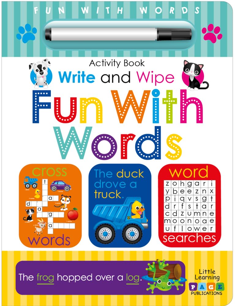 Page Publications Collection - Write and Wipe Fun With Words - Early Learning for Children - Best Activity Book - Perfect for Age 1 to 4 Books