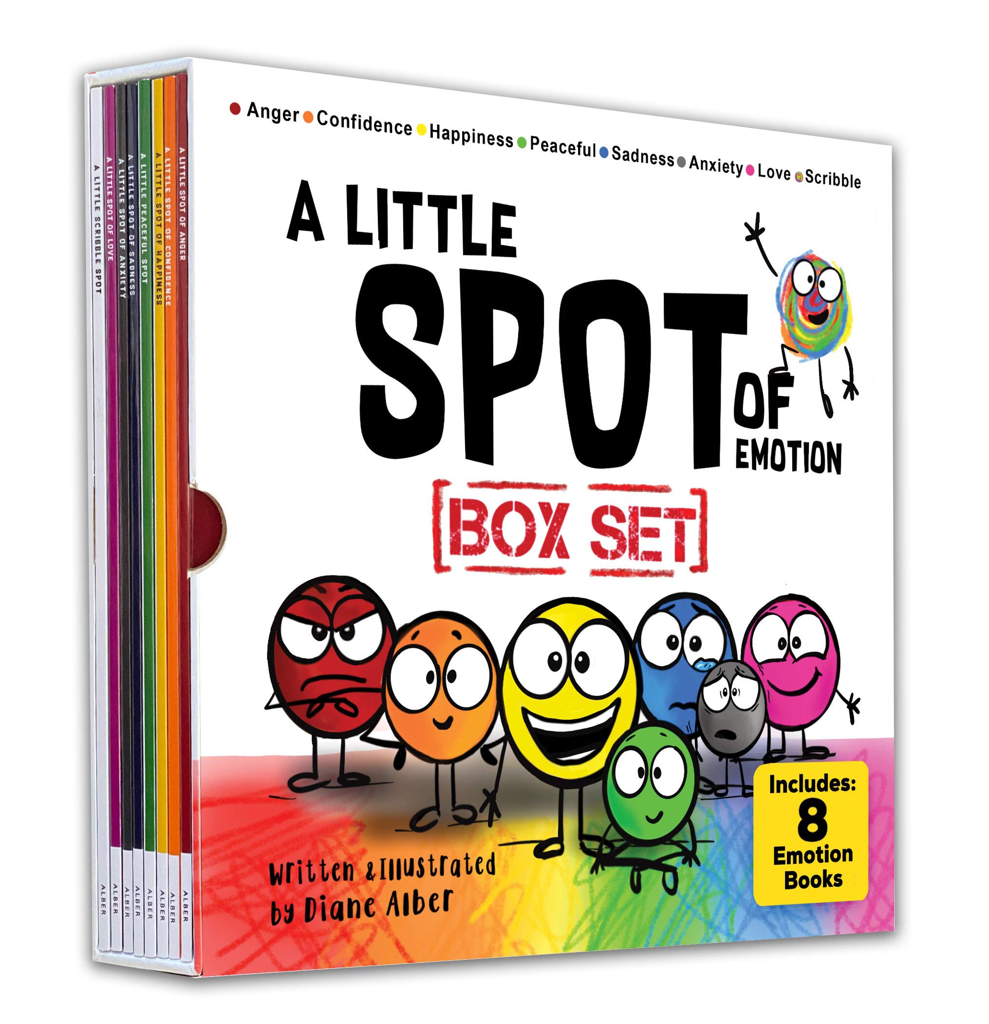 A Little Spot of Emotion 8 Book Box Set (Books 1-8: Anger, Anxiety, Peaceful, Happiness, Sadness, Confidence, Love, & Scribble Emotion) Non-fiction