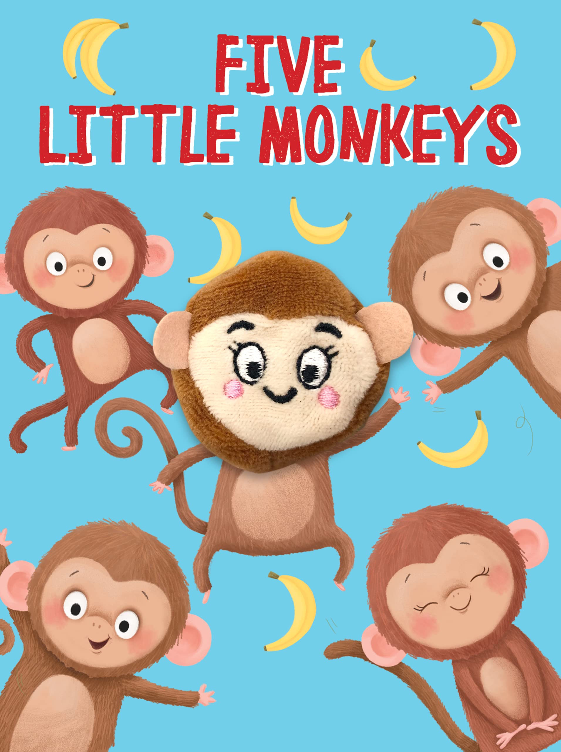 Five Little Monkeys - Children's Finger Puppet Board Book Children's books