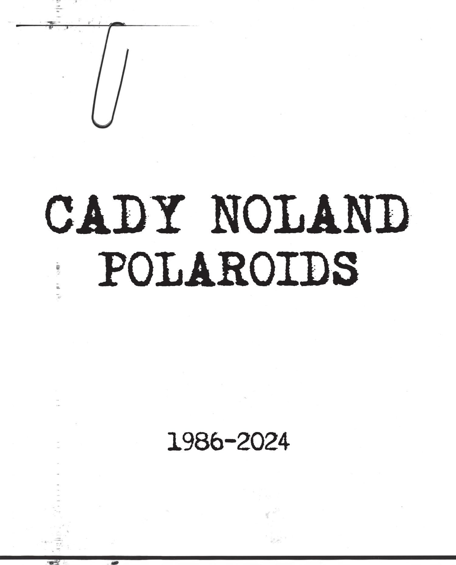 Cady Noland: Polaroids 1986-2024 Travel