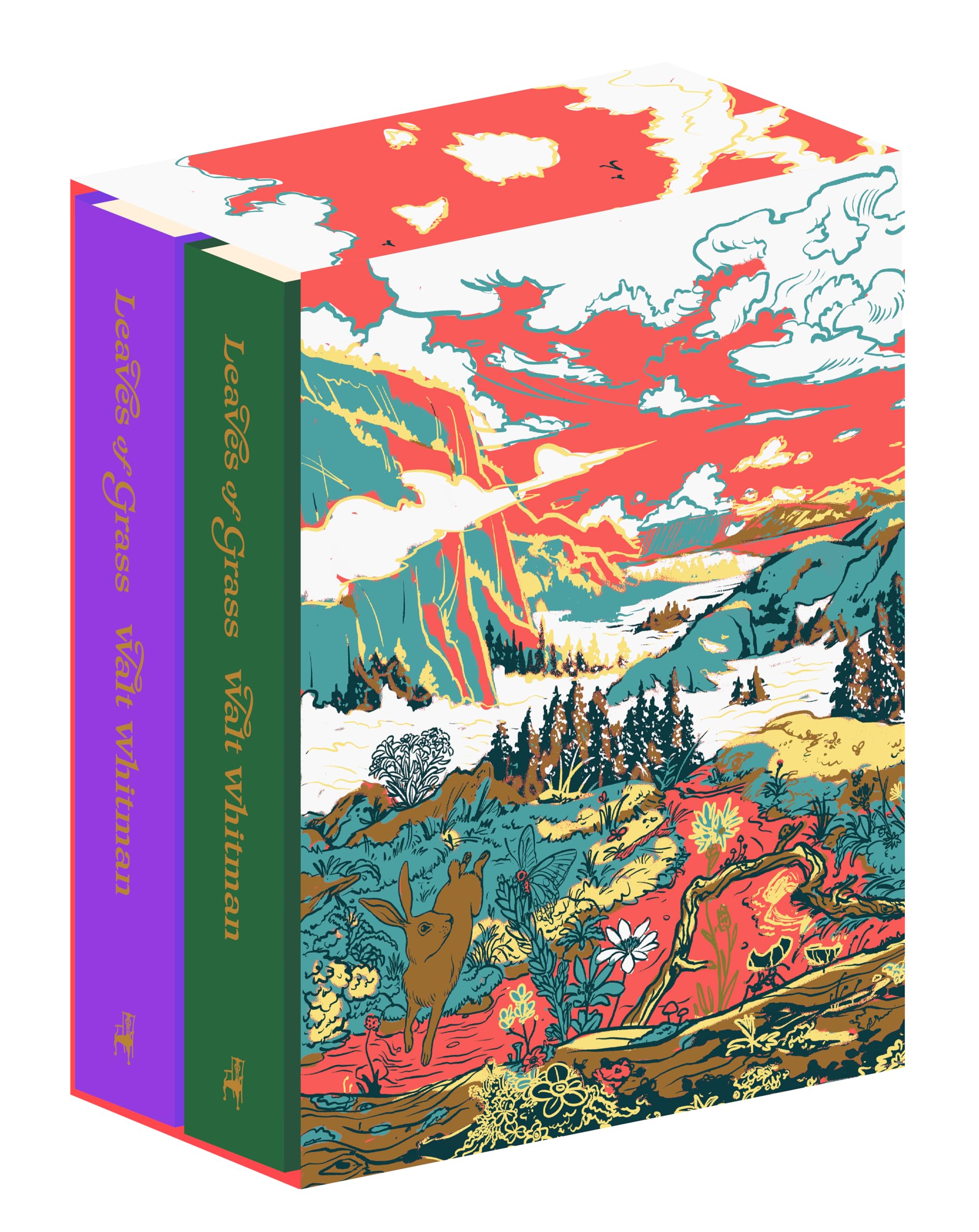 Leaves of Grass: Two Volume Deluxe Collectable Edition Featuring 300 Pages of Writing, Notes, and Ephemera Poetry