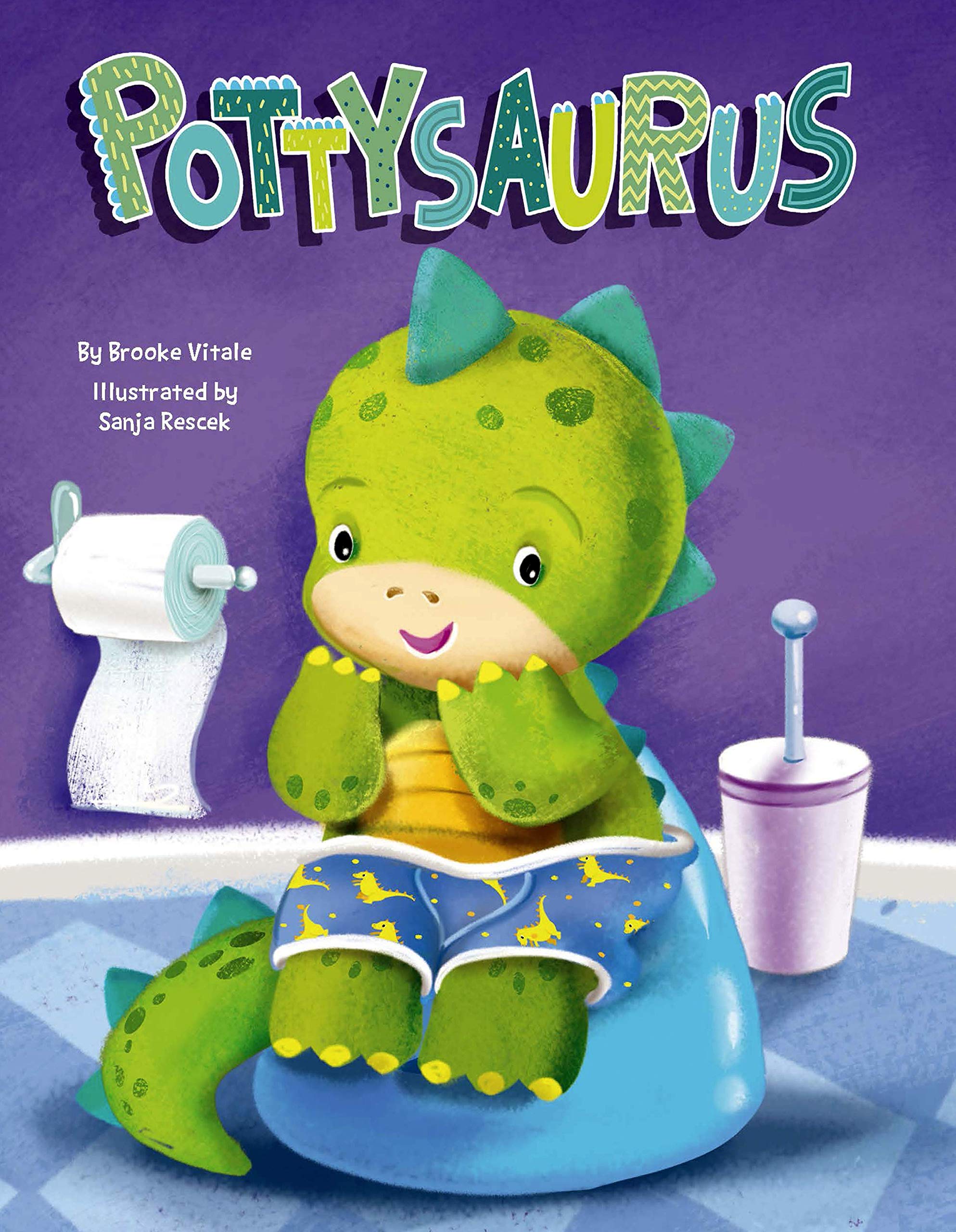 Pottysaurus - Children's Padded Board Book - Potty Training Children's books