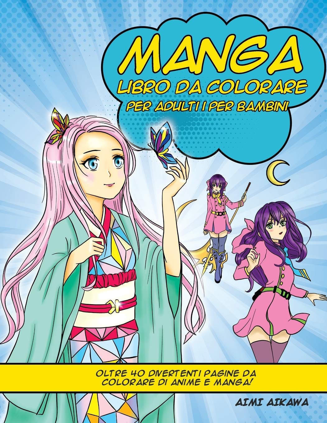 Manga libro da colorare per adulti i per bambini Manga
