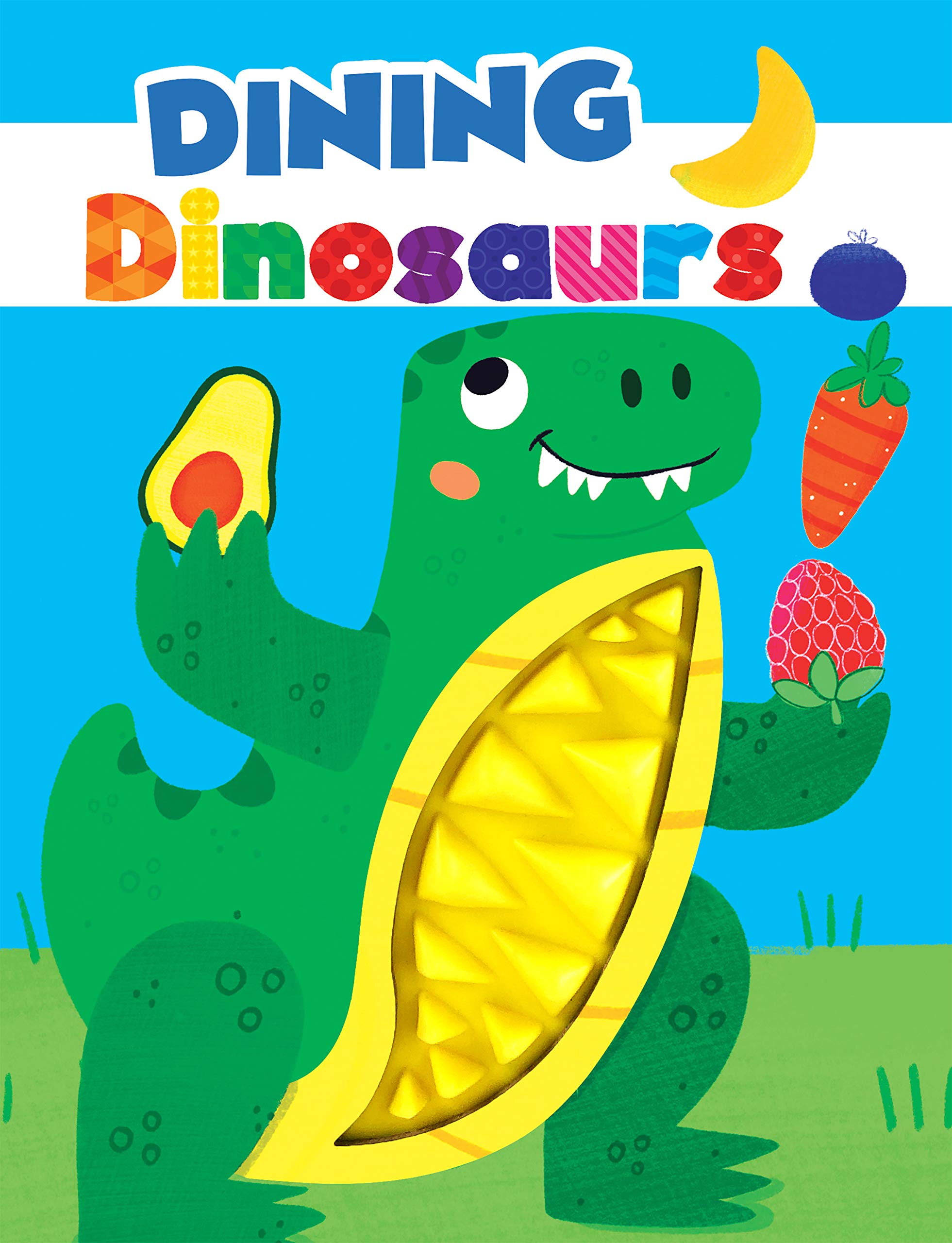 Dining Dinosaurs - Silicone Touch and Feel - Sensory Board Book Children's books