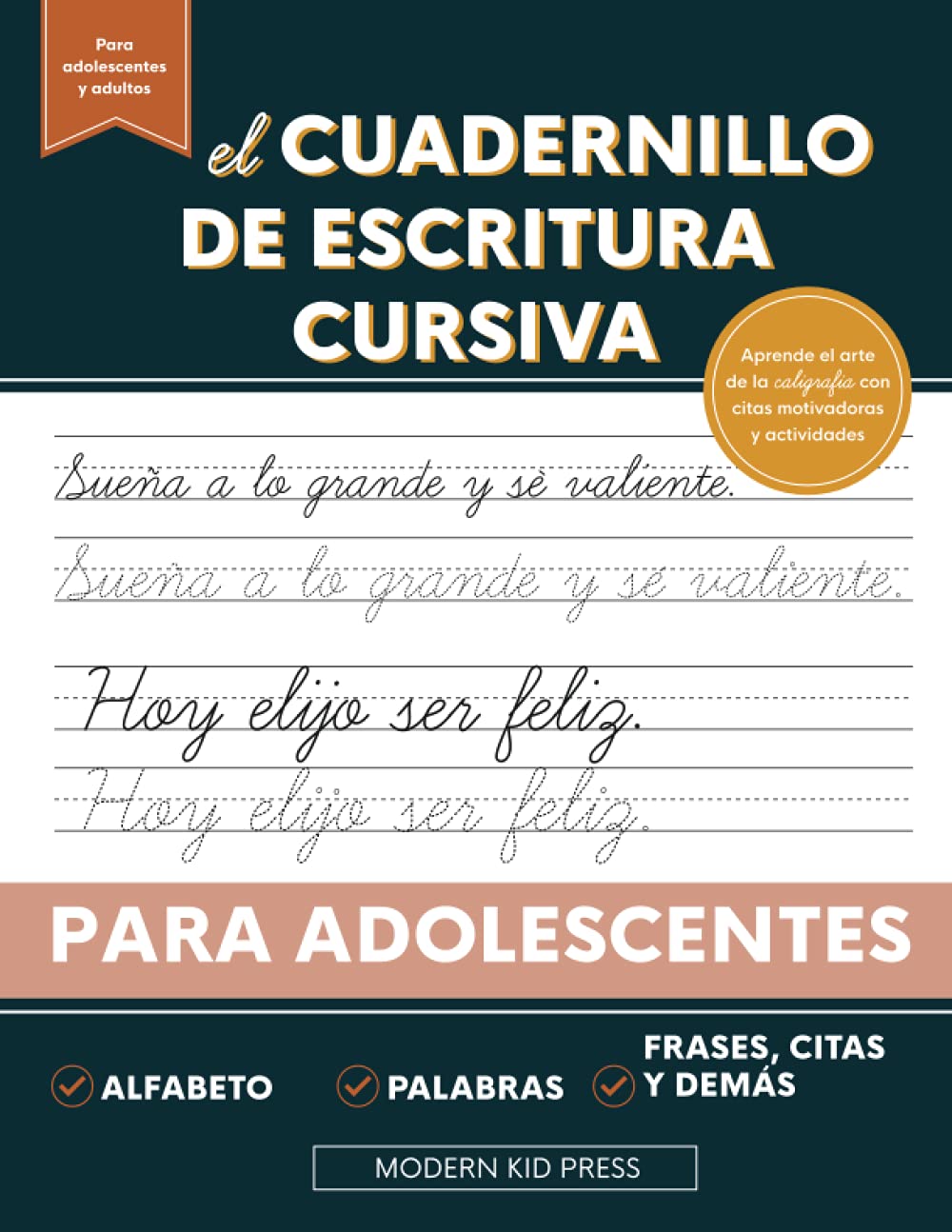 El cuadernillo de escritura cursiva para adolescentes: Aprende el arte de la caligrafía en este manual de escritura cursiva con citas motivadoras y actividades para jóvenes y adolescentes Film, Art & Culture