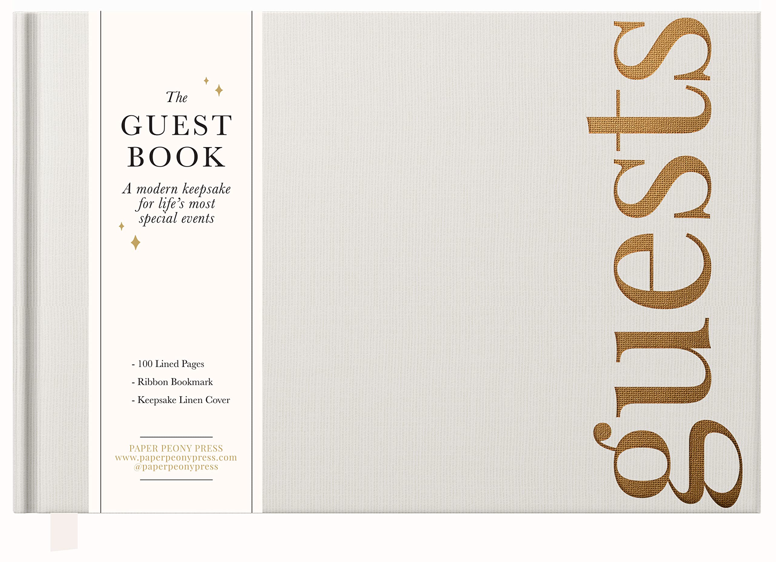The Wedding Guest Book: Beautiful and Modern Wedding Reception Sign In Book and Guestbook for Weddings, Bridal Showers and Engagement Parties Partnership & Love