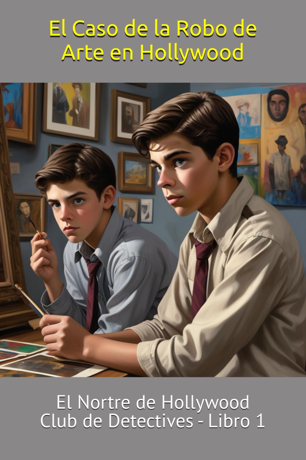 El Nortre de Hollywood Club de Detectives en El Caso de la Robo de Arte en Hollywood: Libros de aventuras y misterio para ninos y ninas de 10 a 15 arios Manga