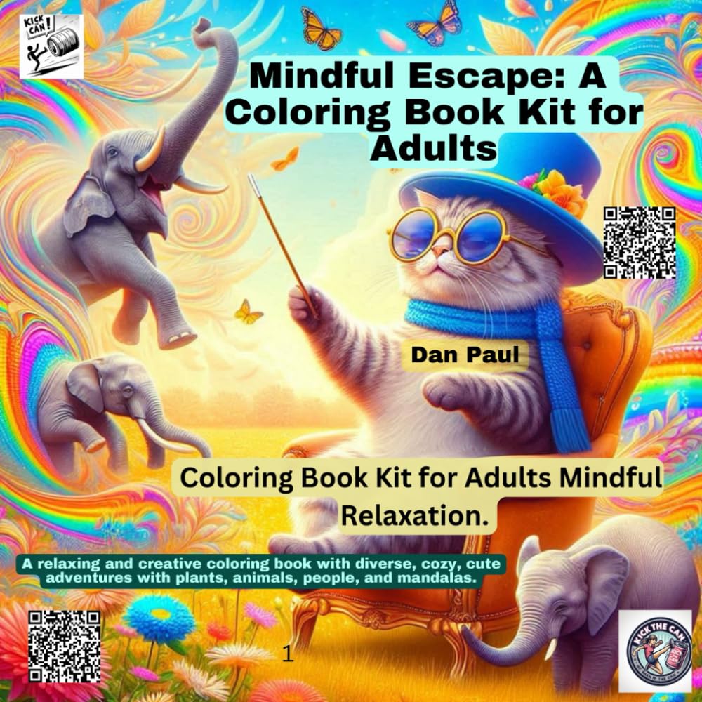 Mindful Escape: Coloring Book Kit for Adults: Coloring Book Kit for Adults Mindful Relaxation Hobbies & Crafts