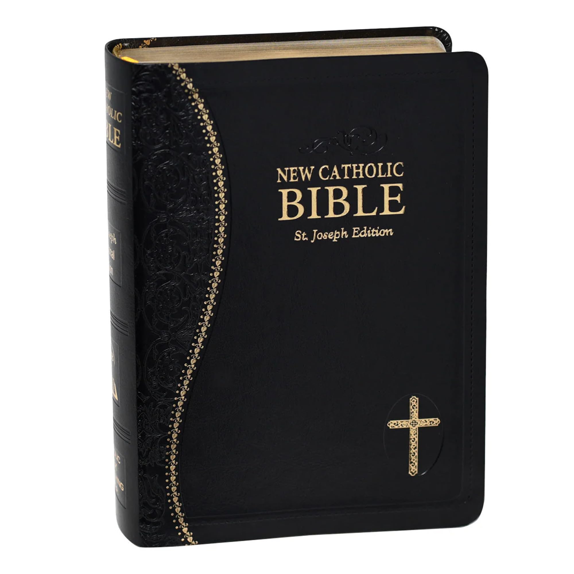 New Catholic Bible Medium Print Dura Lux (Black) Religion & Esotericism