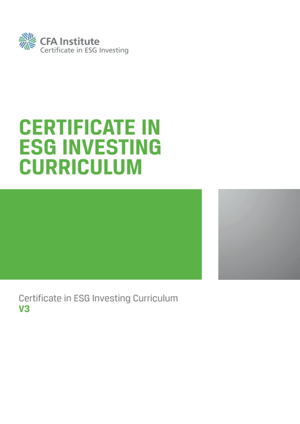 Certificate in ESG Investing Curriculum: ESG Investing Official Training Manual Business, Finance & Career