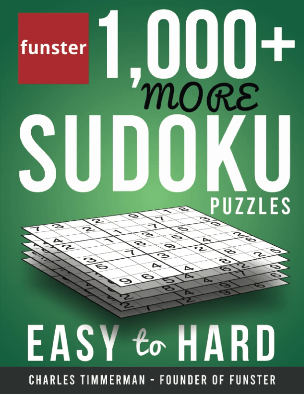 Funster 1,000+ More Sudoku Puzzles Easy to Hard: Sudoku puzzles for adults Leisure & Fun