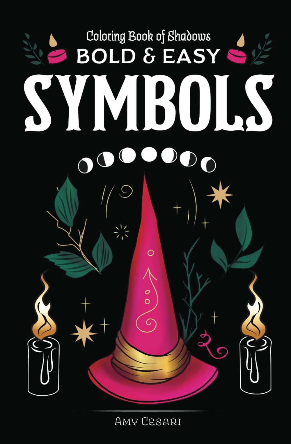 Coloring Book of Shadows: Bold and Easy Symbols (Pocket Grimoire) Hobbies & Crafts