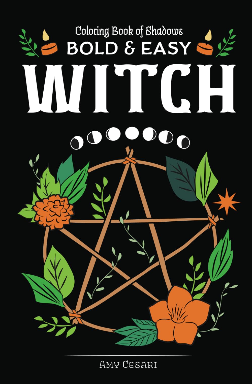 Coloring Book of Shadows: Bold and Easy Witch (Pocket Grimoire) Hobbies & Crafts