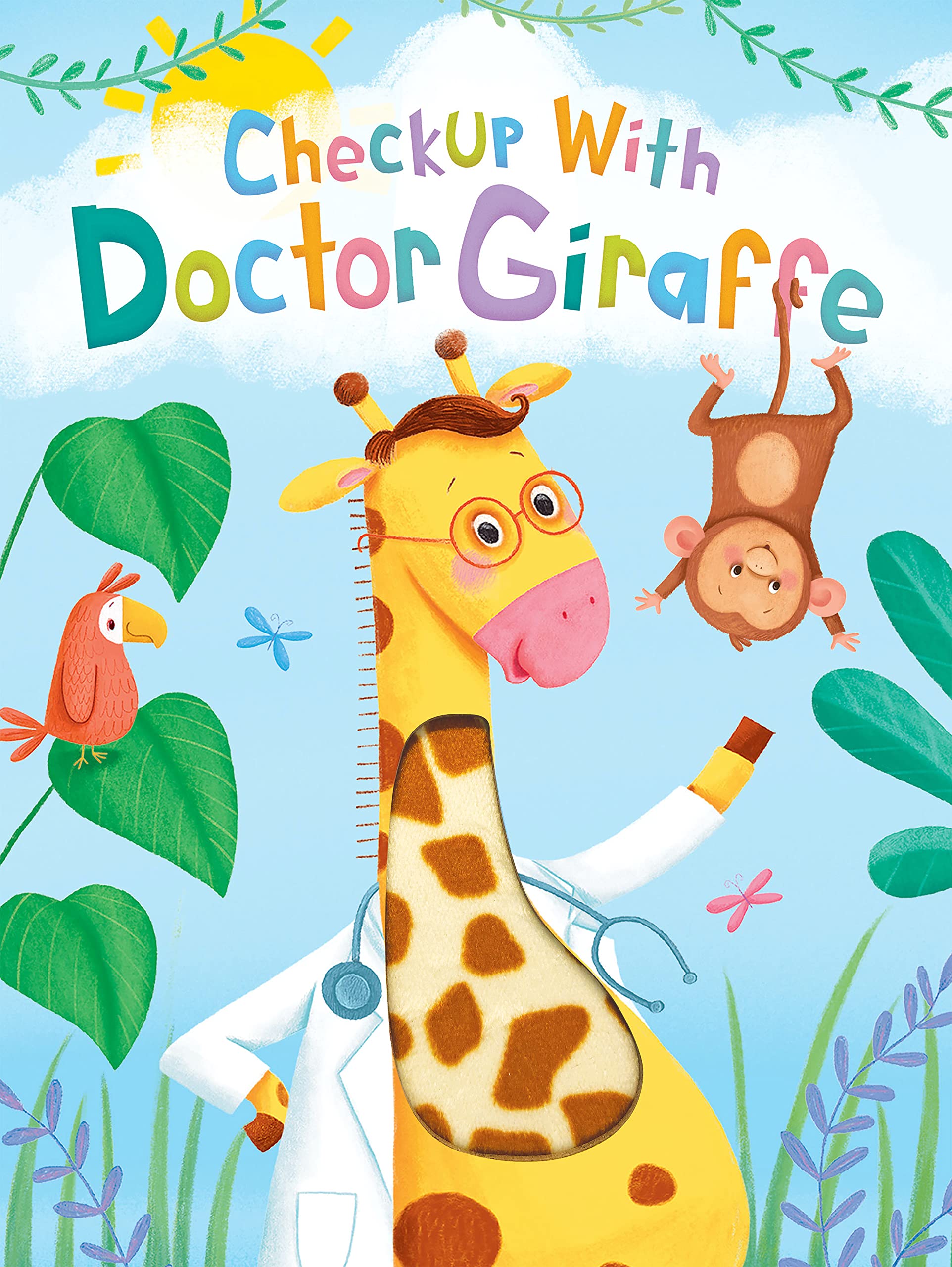 Checkup with Doctor Giraffe - Touch and Feel Board Book - Sensory Board Book Children's books
