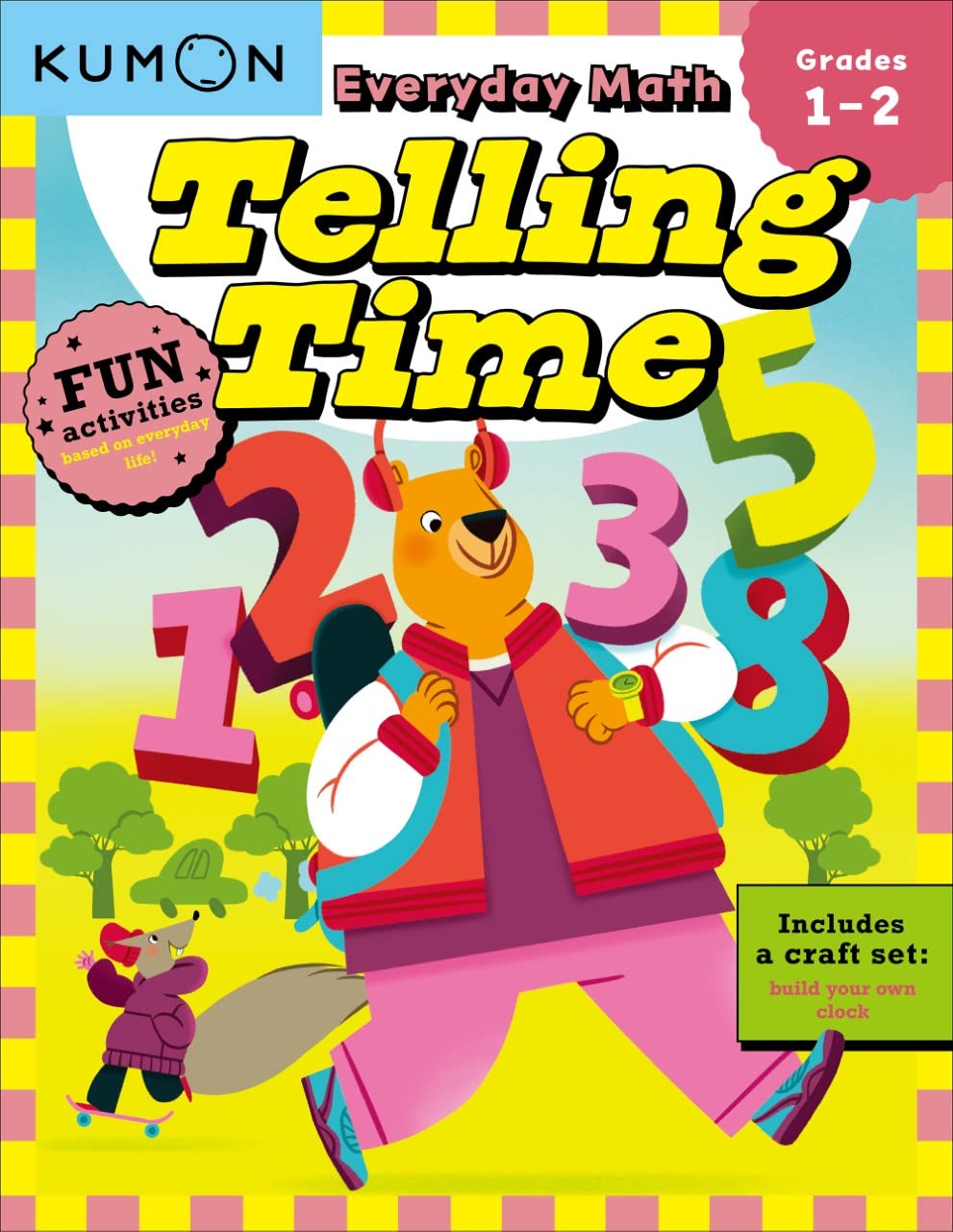 Kumon Everyday Math: Telling Time-Fun Activities for Grades 1-2-Complete with Craft Set to Build Your Own Clock! Non-fiction