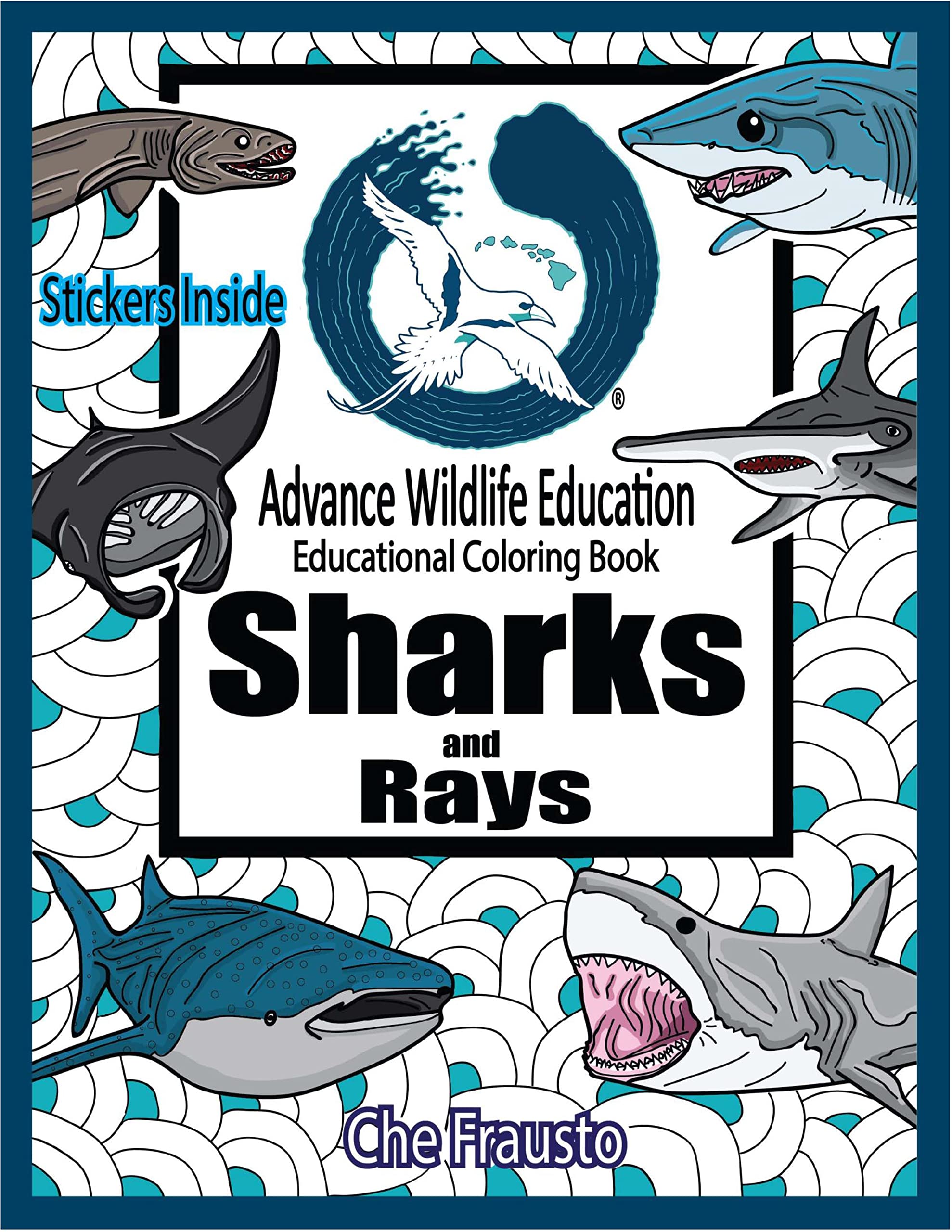Sharks and Rays: Wildlife Educational Coloring Book Hobbies & Crafts