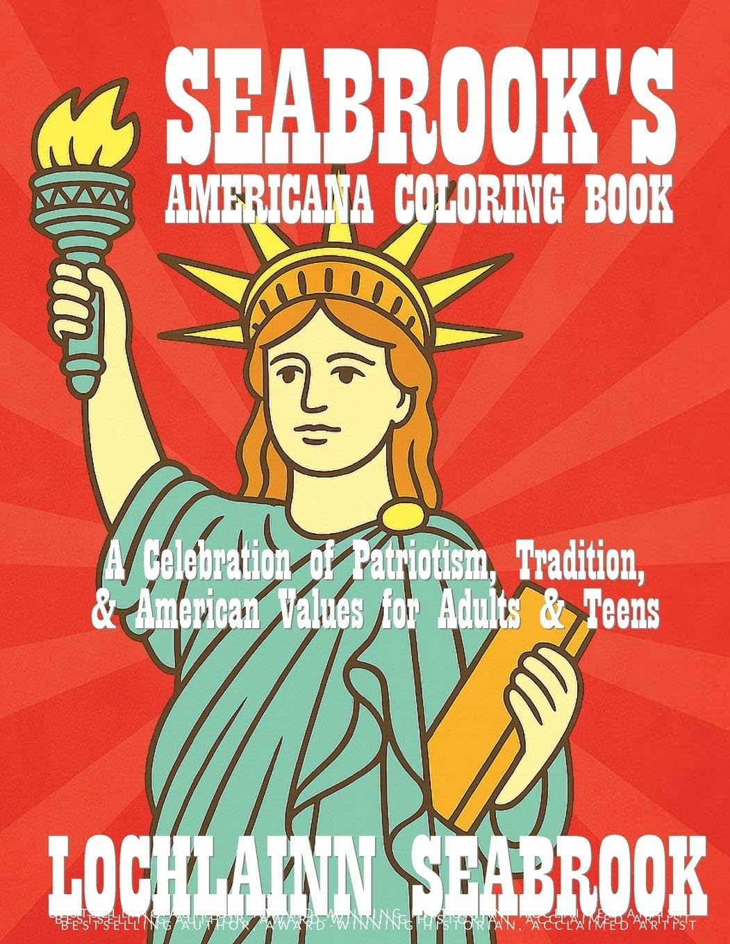 Seabrook's Americana Coloring Book Hobbies & Crafts