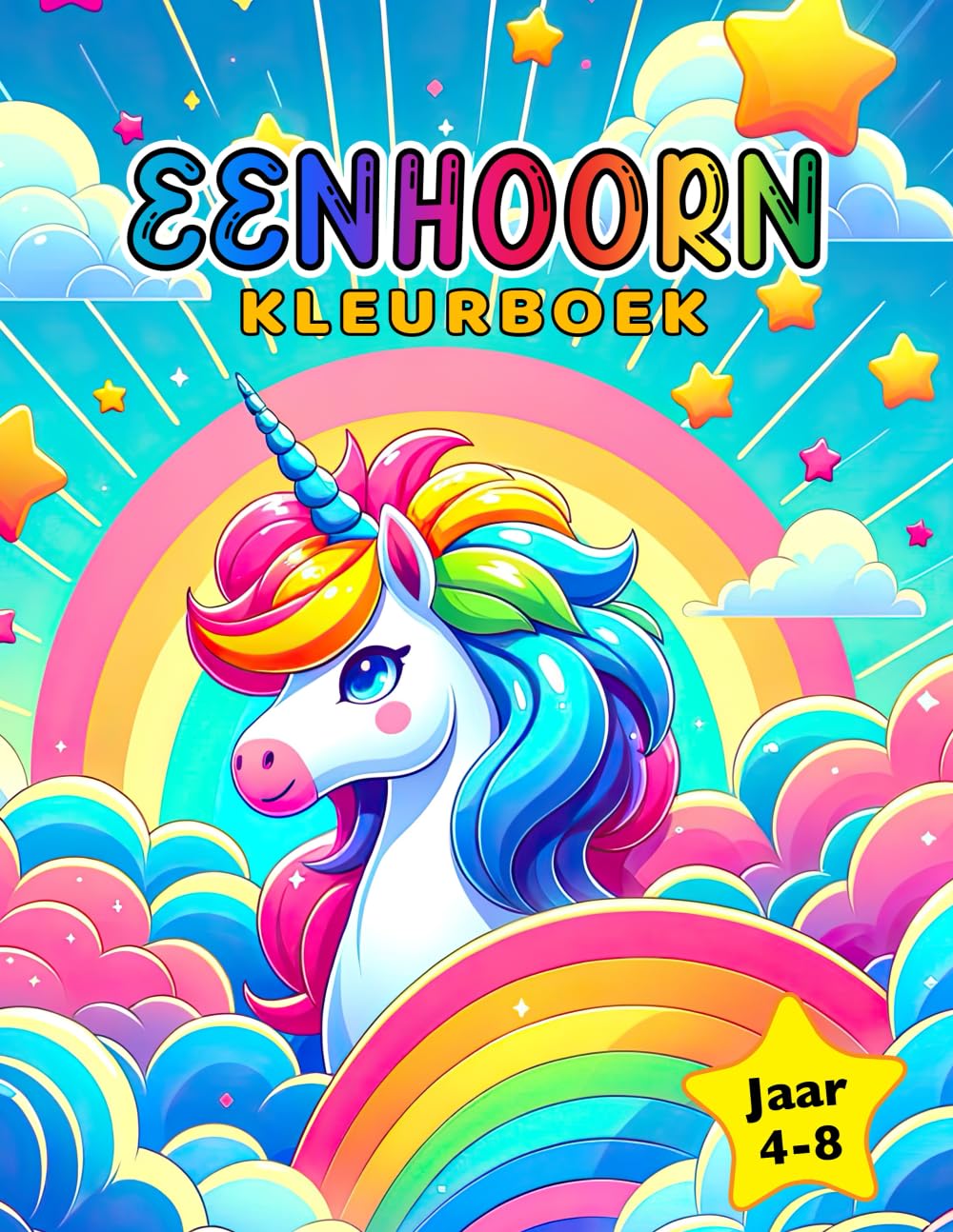 Eenhoorn Kleurboek: voor kinderen van 4-8 jaar Tiptoi & Games