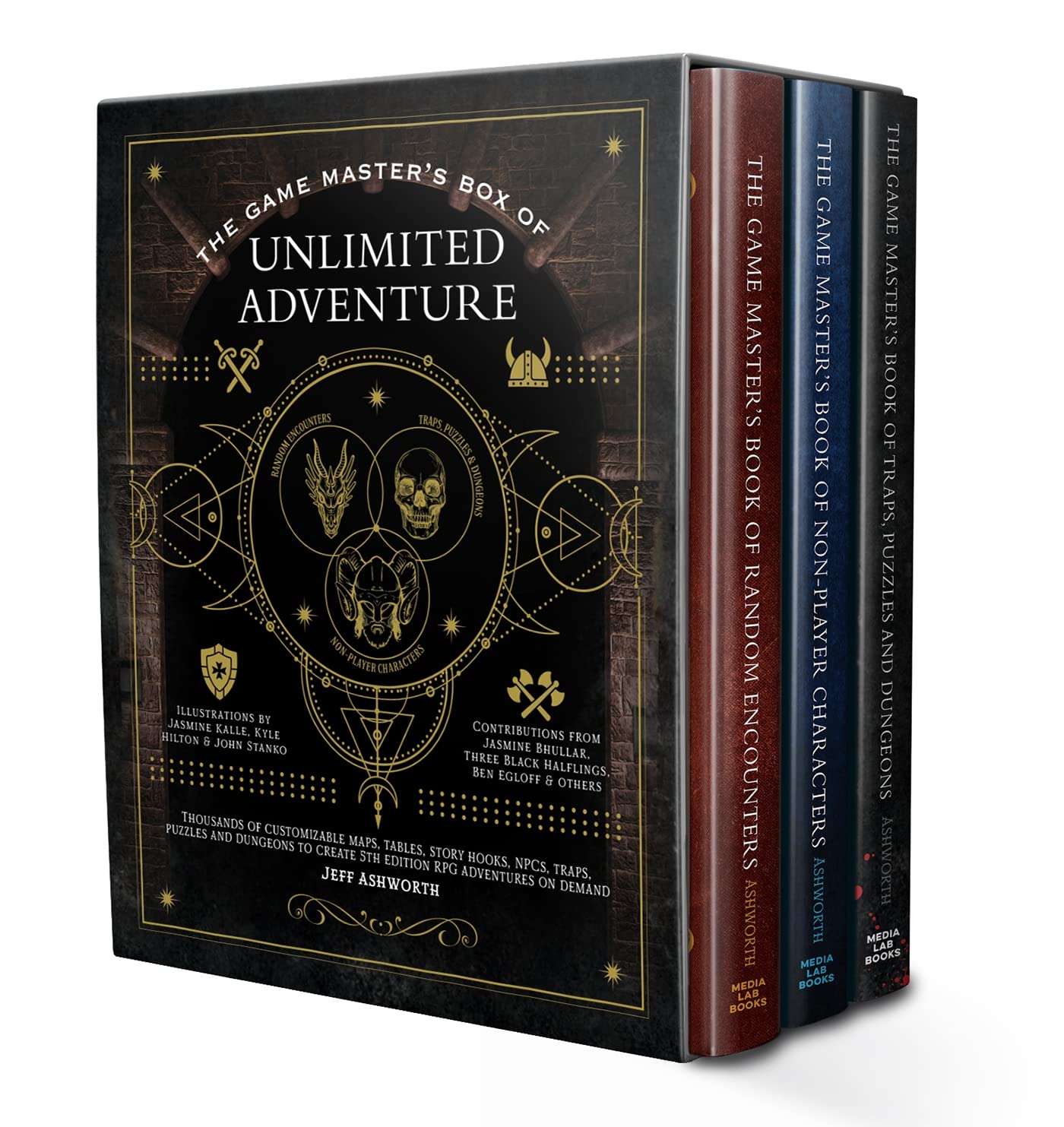 The Game Master's Box of Unlimited Adventure: Thousands of Customizable Maps, Tables, Story Hooks, NPCs, Traps, Puzzles and Dungeon Chambers to Create 5th Edition RPG Adventures on Demand Leisure & Fun