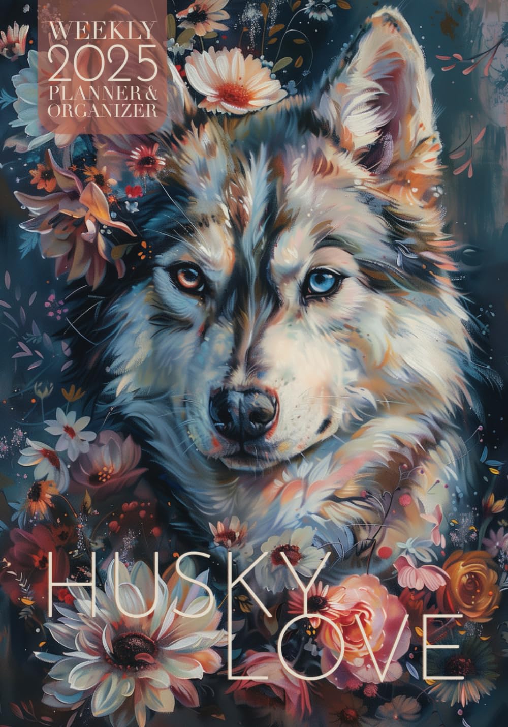 Husky Love 2025 Weekly Planner and Organizer Pets