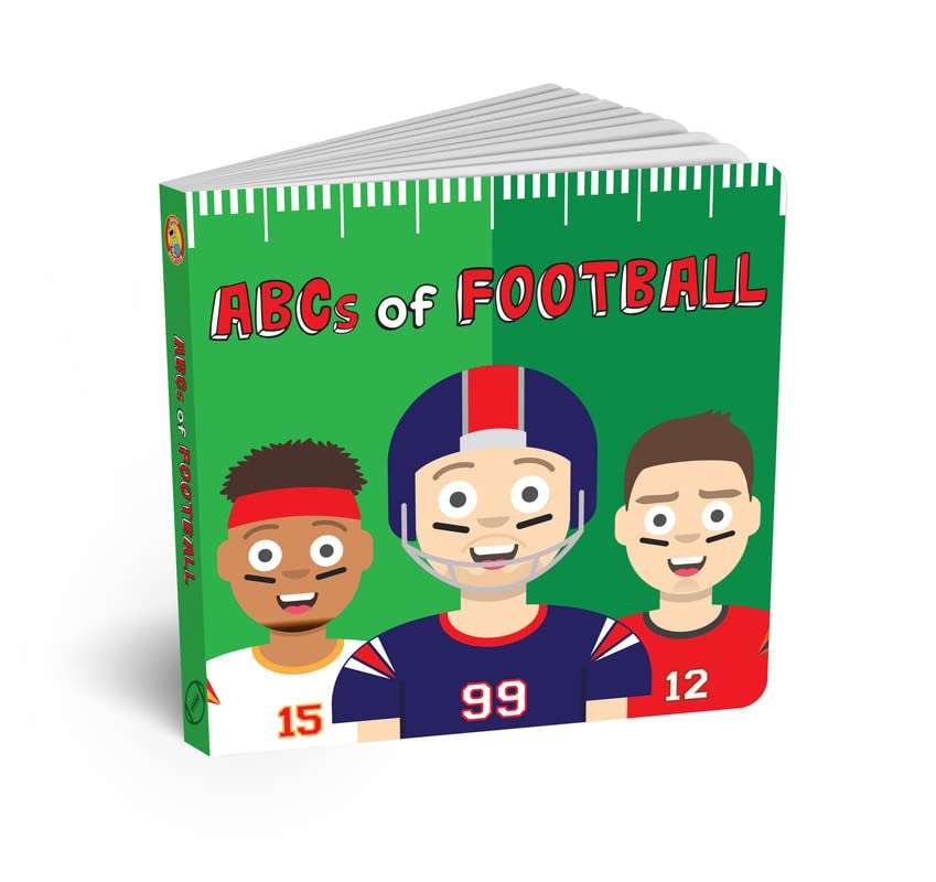 ABCs of Football - Fun Kids American Football Alphabet Book For Children and Parents, Quarterback, Tight End, Wide Receiver Superstars, Gift for Adults and Toddlers by Diaper Book Club Books