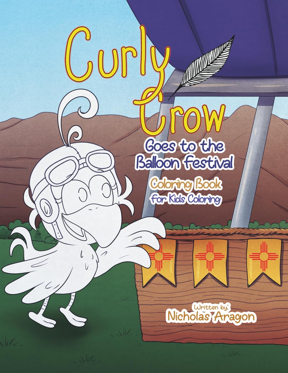 The Curly Crow Goes to the Balloon Festival Coloring Book Leisure & Fun