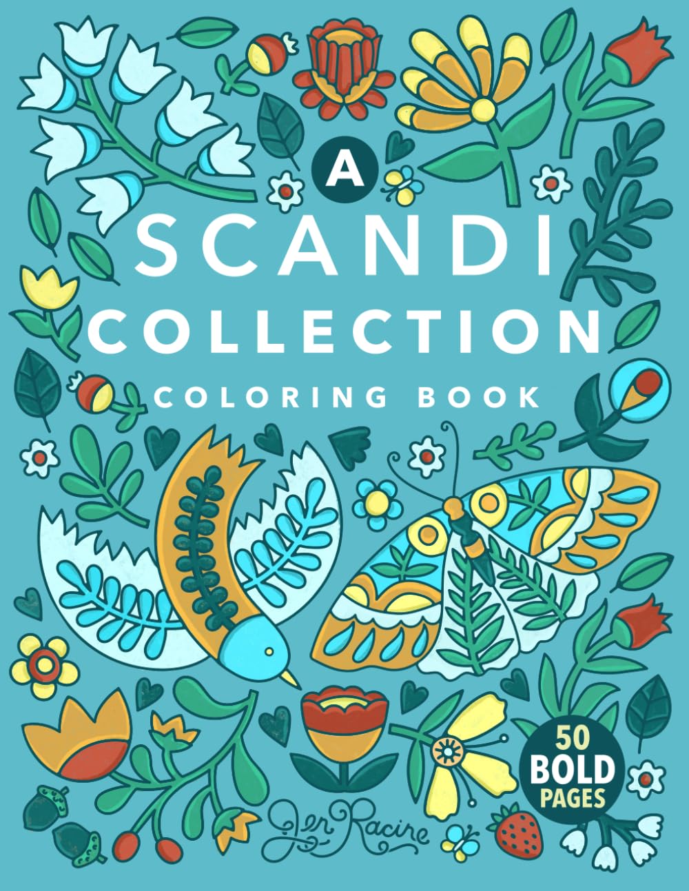 A Scandi Collection Coloring Book: Scandinavian-Inspired Joyful Coloring for Everyone (Scandi Simple Coloring Books) Film, Art & Culture