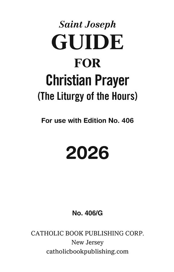 St. Joseph Guide for Christian Prayer Guide for 2026 Religion & Esotericism