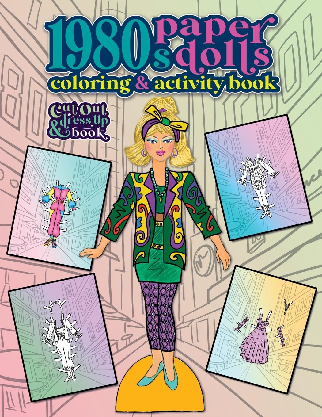 1980s Paper Dolls Coloring and Activity Book Film, Art & Culture