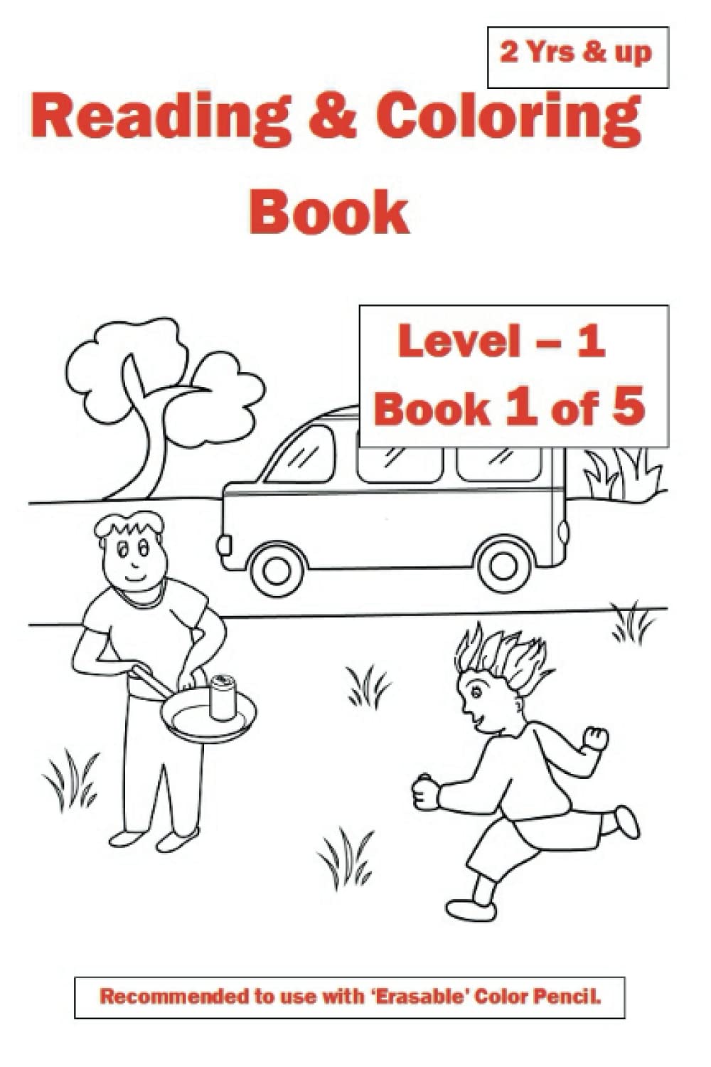 Reading & Coloring book - Level 1 - Book 1 of 5 Education & Training