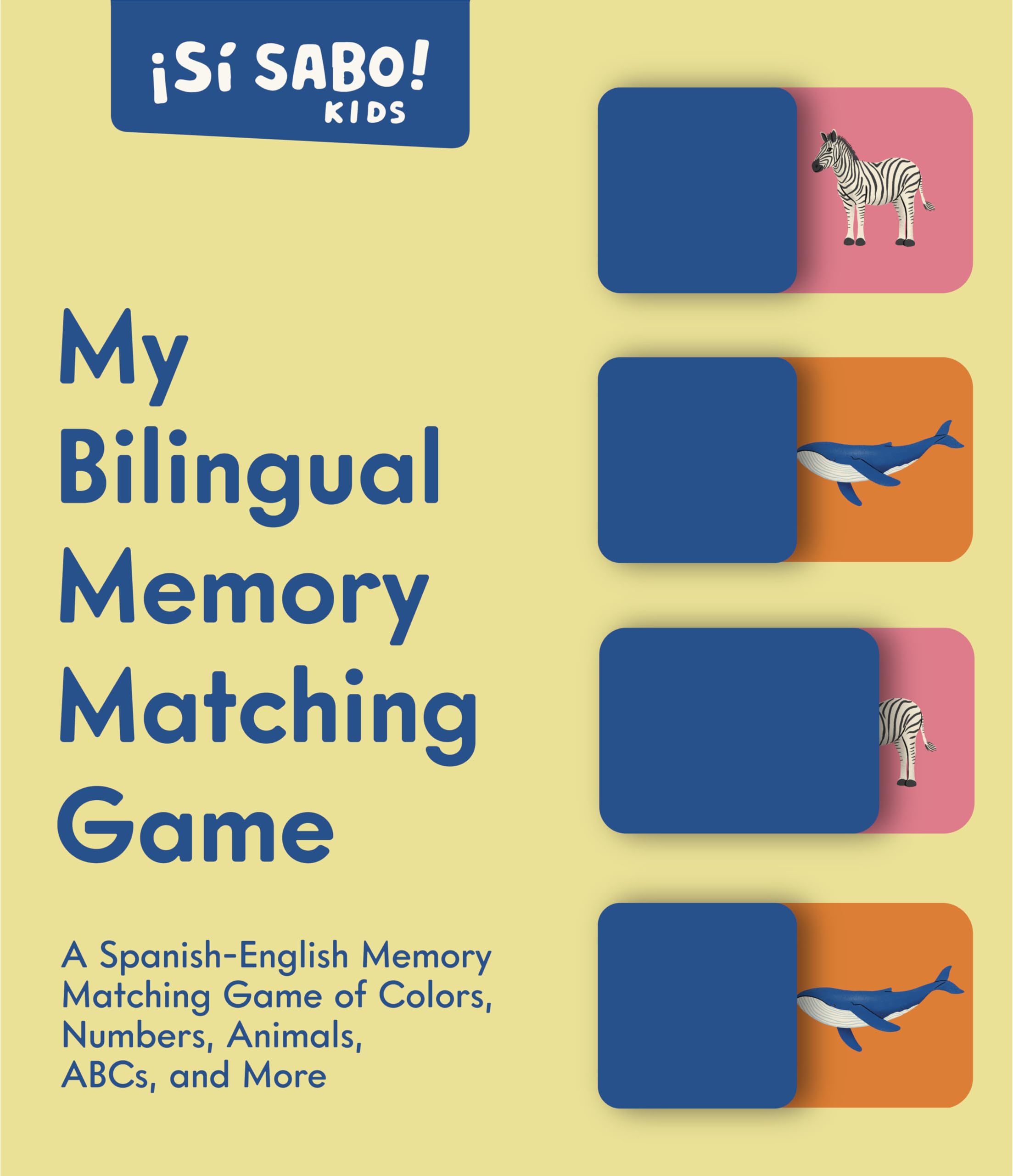 My First Bilingual Memory Matching Game: A Spanish-English Memory Matching Game of Colors, Numbers, Animals, ABCs, and More (Sí Sabo Kids, Band 4) Parents & Children