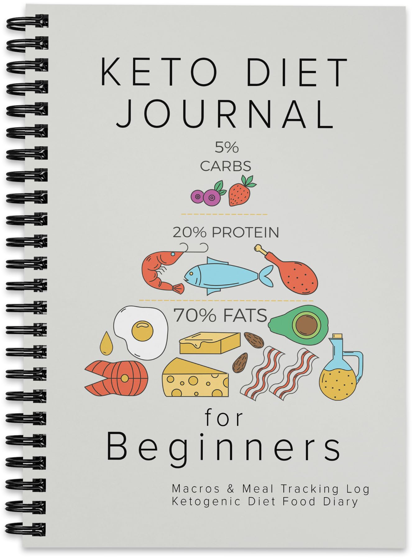 Keto Diet Journal for Beginners: Macros & Meal Tracking Log Ketogenic Diet Food Diary Health, Nutrition & Fitness