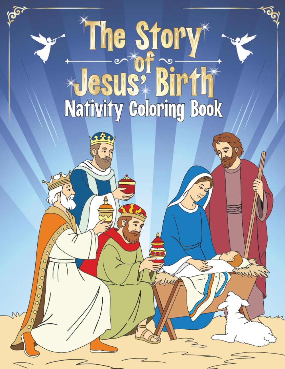 The Story of Jesus' Birth, a Nativity Coloring Book Religion & Esotericism