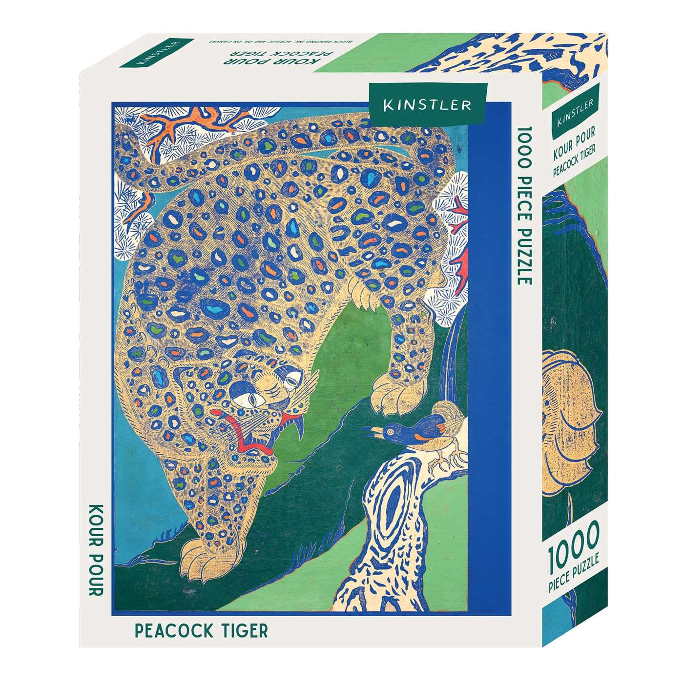 Peacock Tiger: 1000 Piece Puzzle (Kinstler Puzzles) Film, Art & Culture