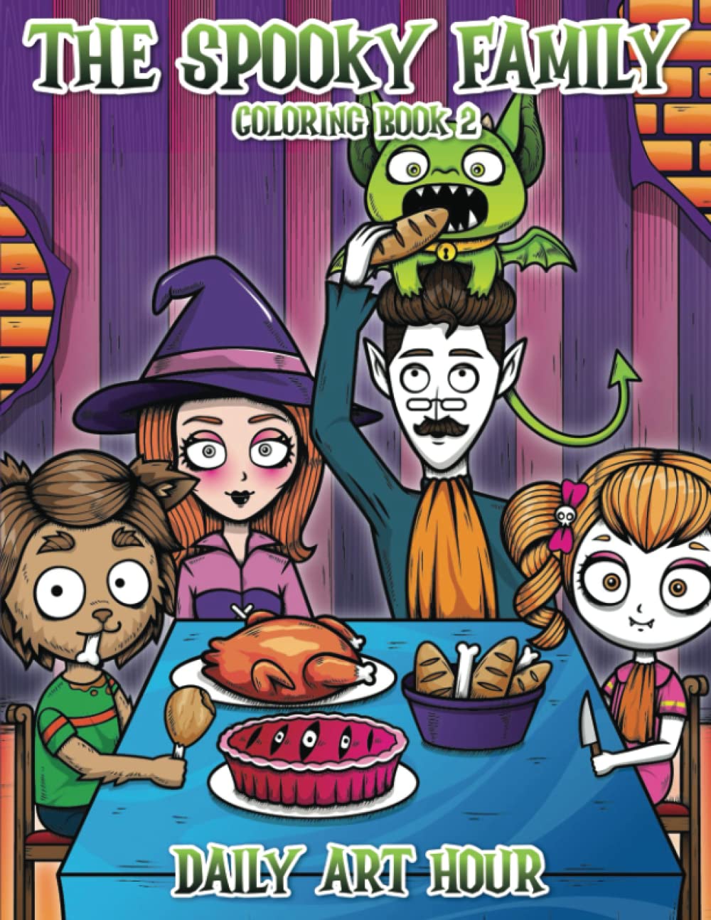 The Spooky Family Coloring Book 2: Cute Adorable Pastel Goth Coloring Pages for Kids and Adults book