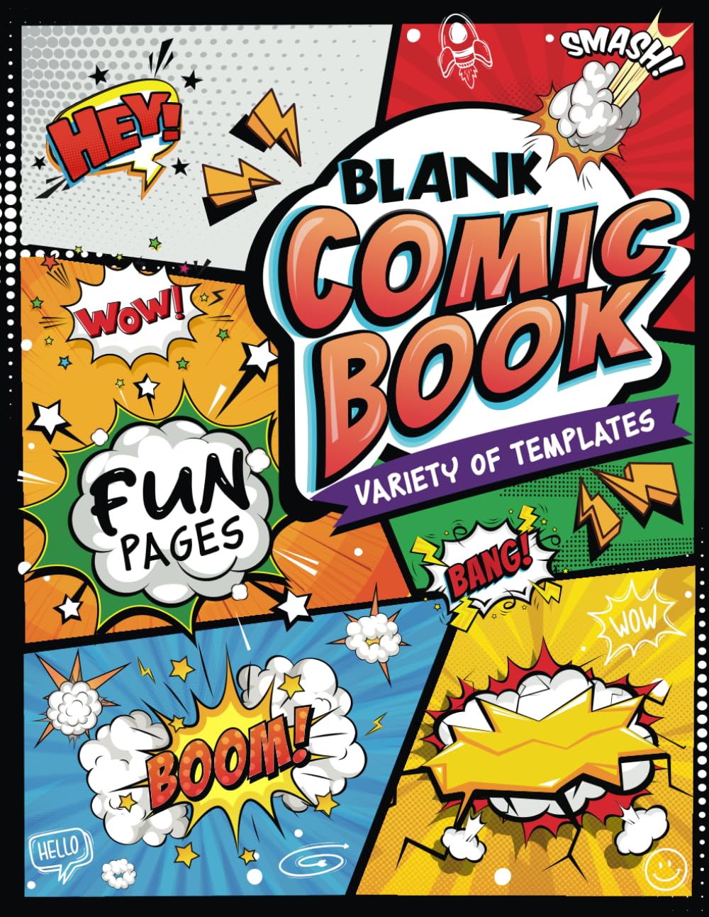 Blank Comic Book: Create Your Own Comic Adventures - Fun Pages with Creative Layouts - Make Your Own Story Book Tiptoi & Games